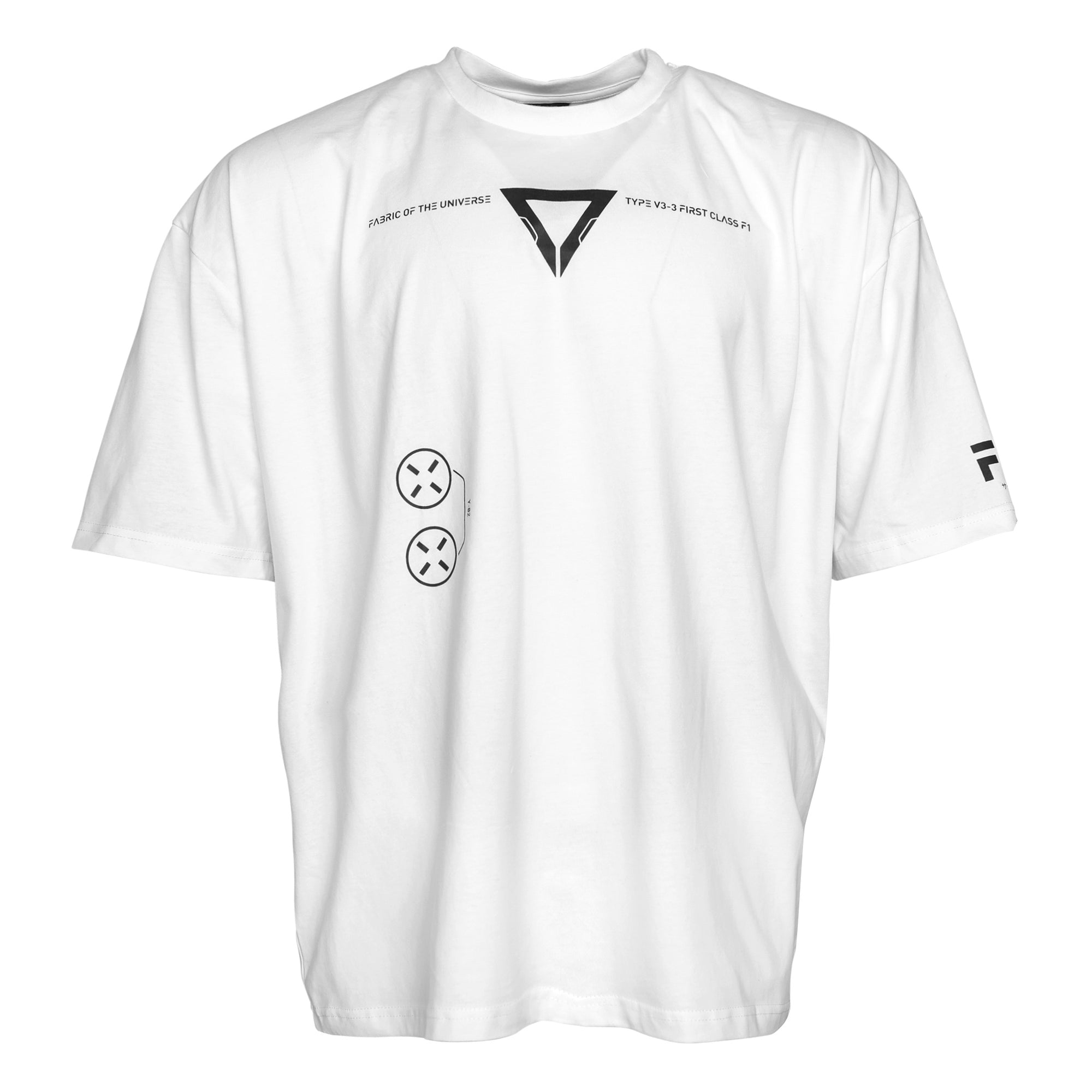 V3-3 White Oversized Short Sleeve T