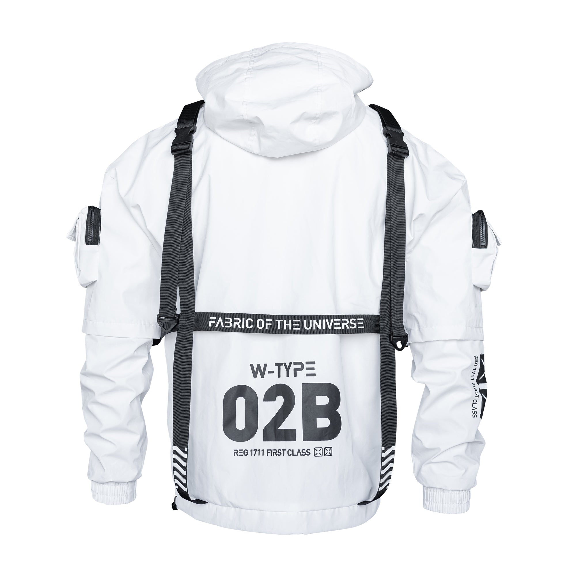 W-Type 02B White Windbreaker